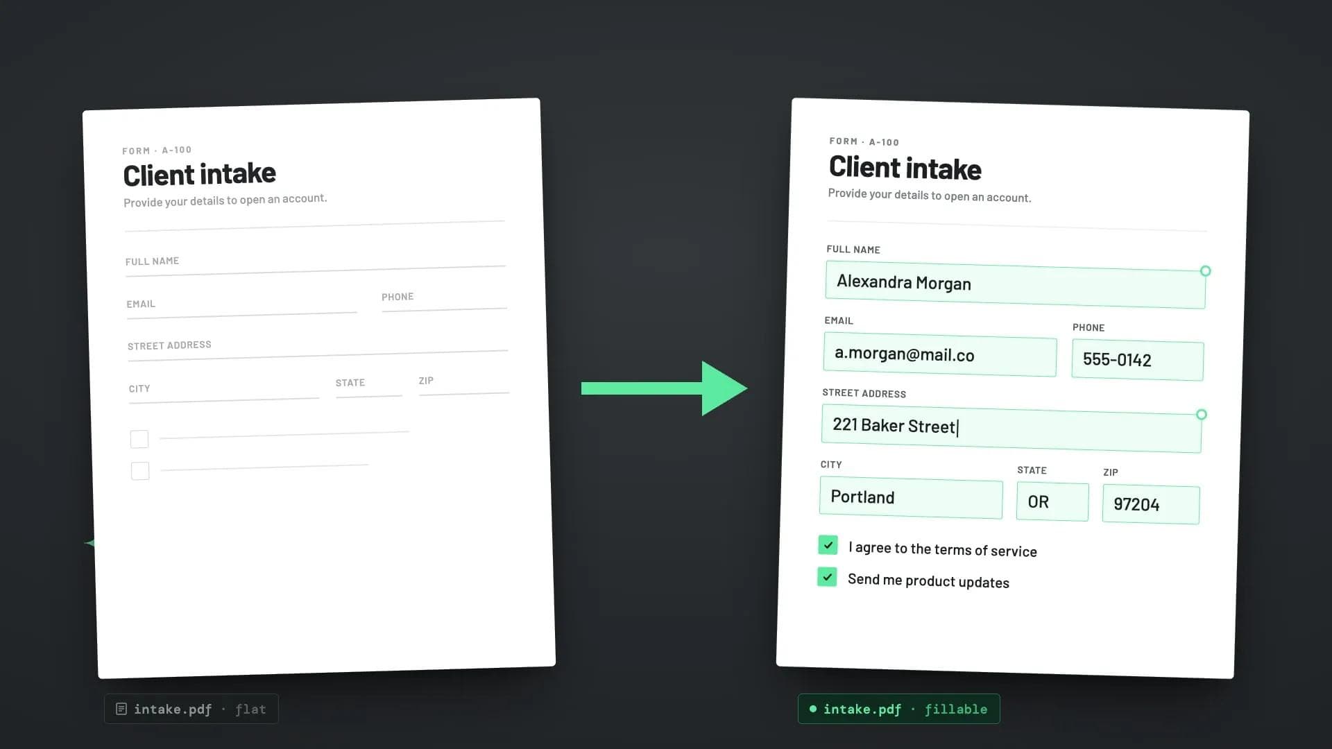 Flat to Fillable PDFs